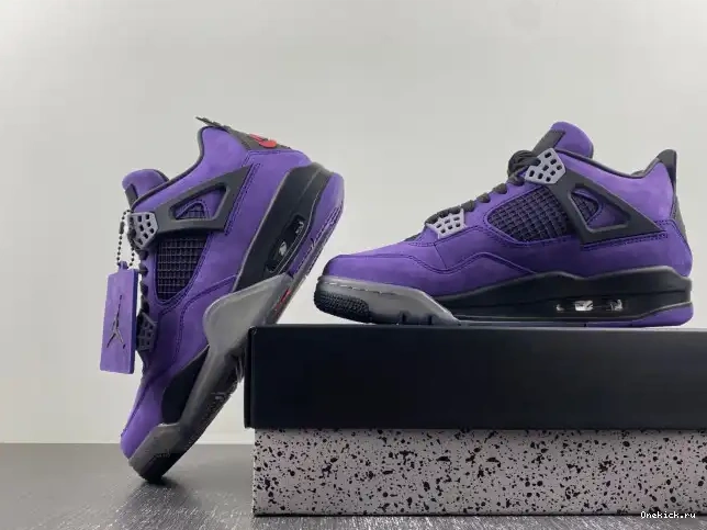 One Kick Scott Air Travis Jordan Suede Purple 4 x 0605